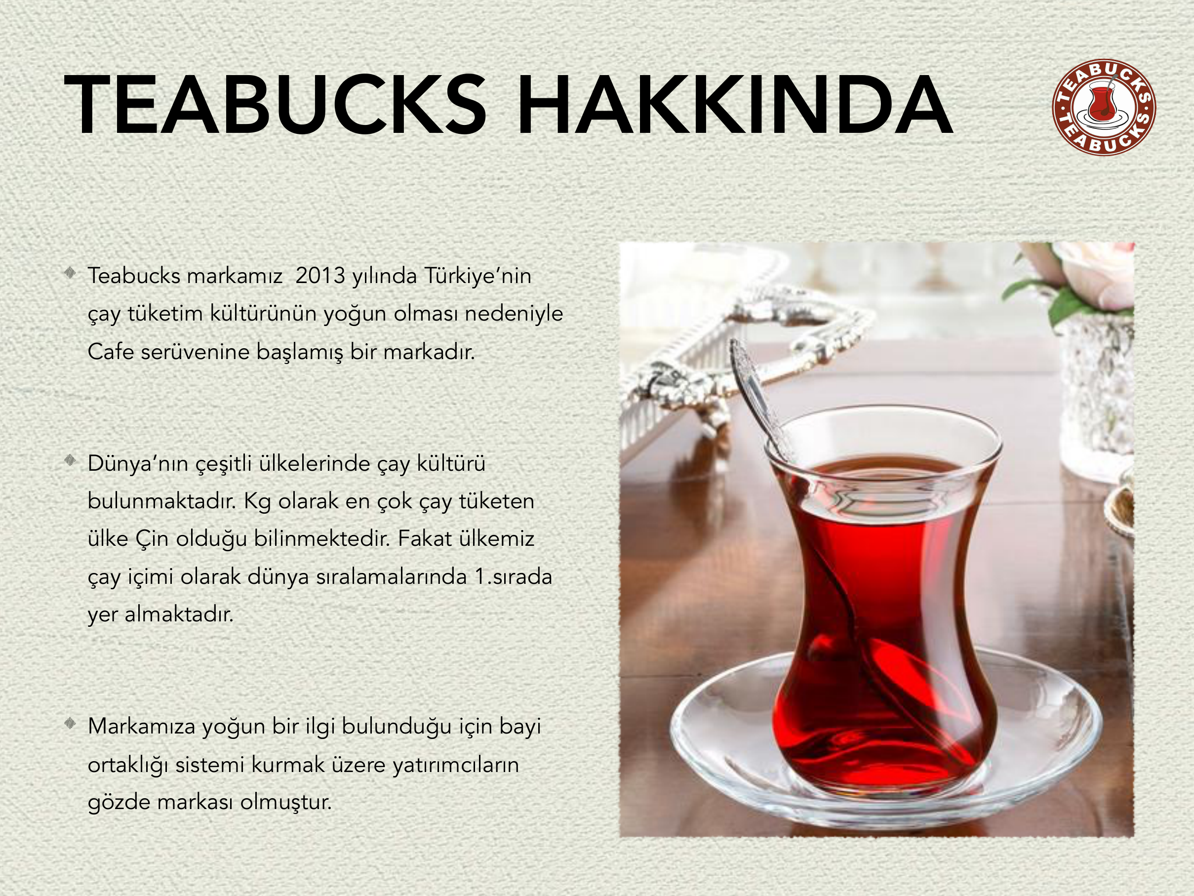 Teabucks hakkinda