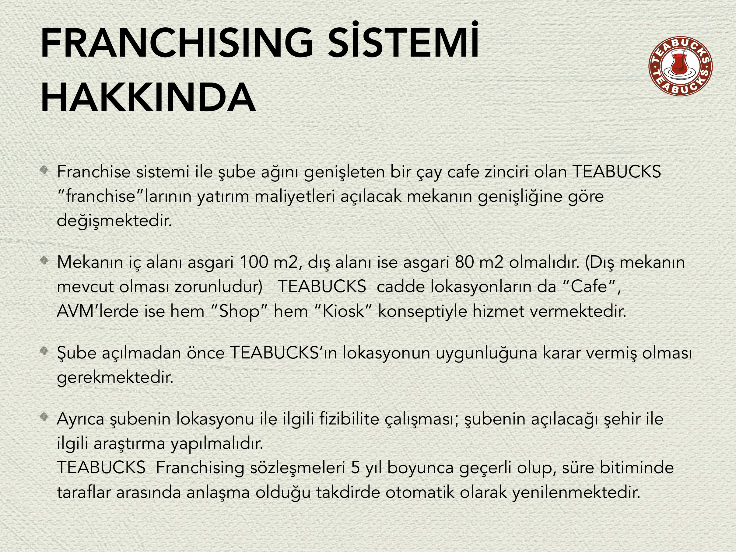 Teabucks menu